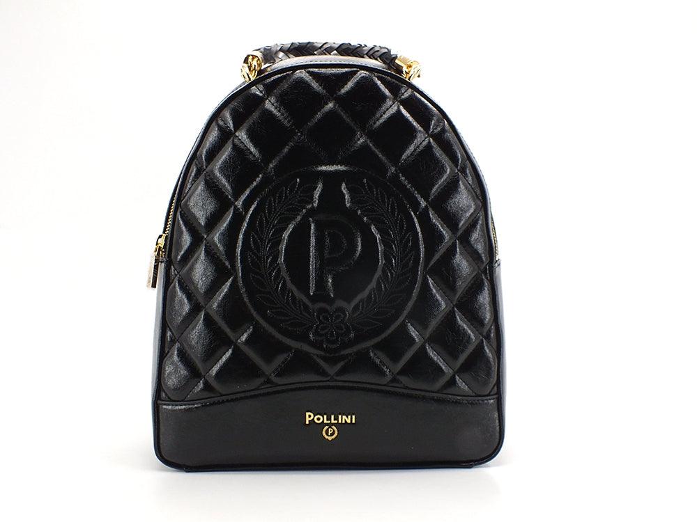 POLLINI Zaino Grain Lux Trapuntato Nero SC4512PP0DSJ0000 - Sandrini Calzature e Abbigliamento