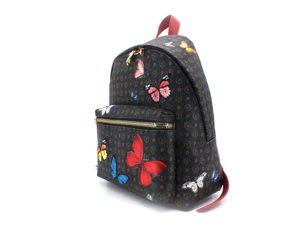 POLLINI Zaino Printed Butterfly Nero Multi TE8412PP03Q4600A - Sandrini Calzature e Abbigliamento