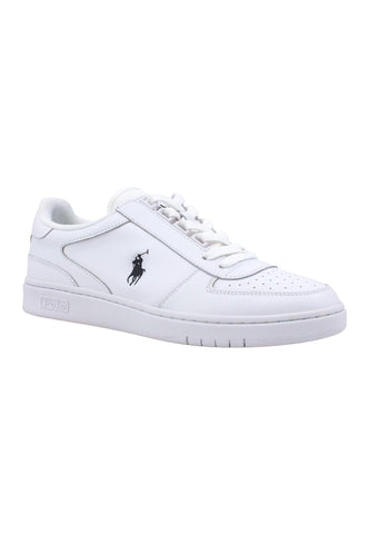 POLO RALPH LAUREN Basket Sneaker Uomo White Black 809885817002U - Sandrini Calzature e Abbigliamento