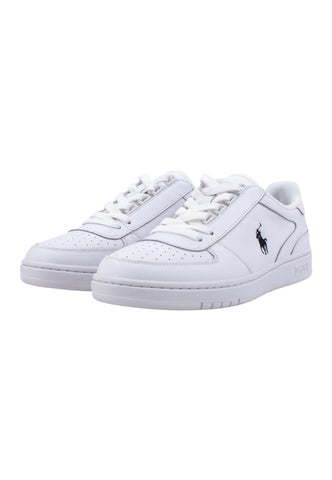 POLO RALPH LAUREN Basket Sneaker Uomo White Black 809885817002U - Sandrini Calzature e Abbigliamento