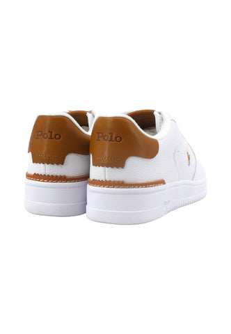 POLO RALPH LAUREN Sneaker Basket Ox Uomo White Tan 809923071002 - Sandrini Calzature e Abbigliamento