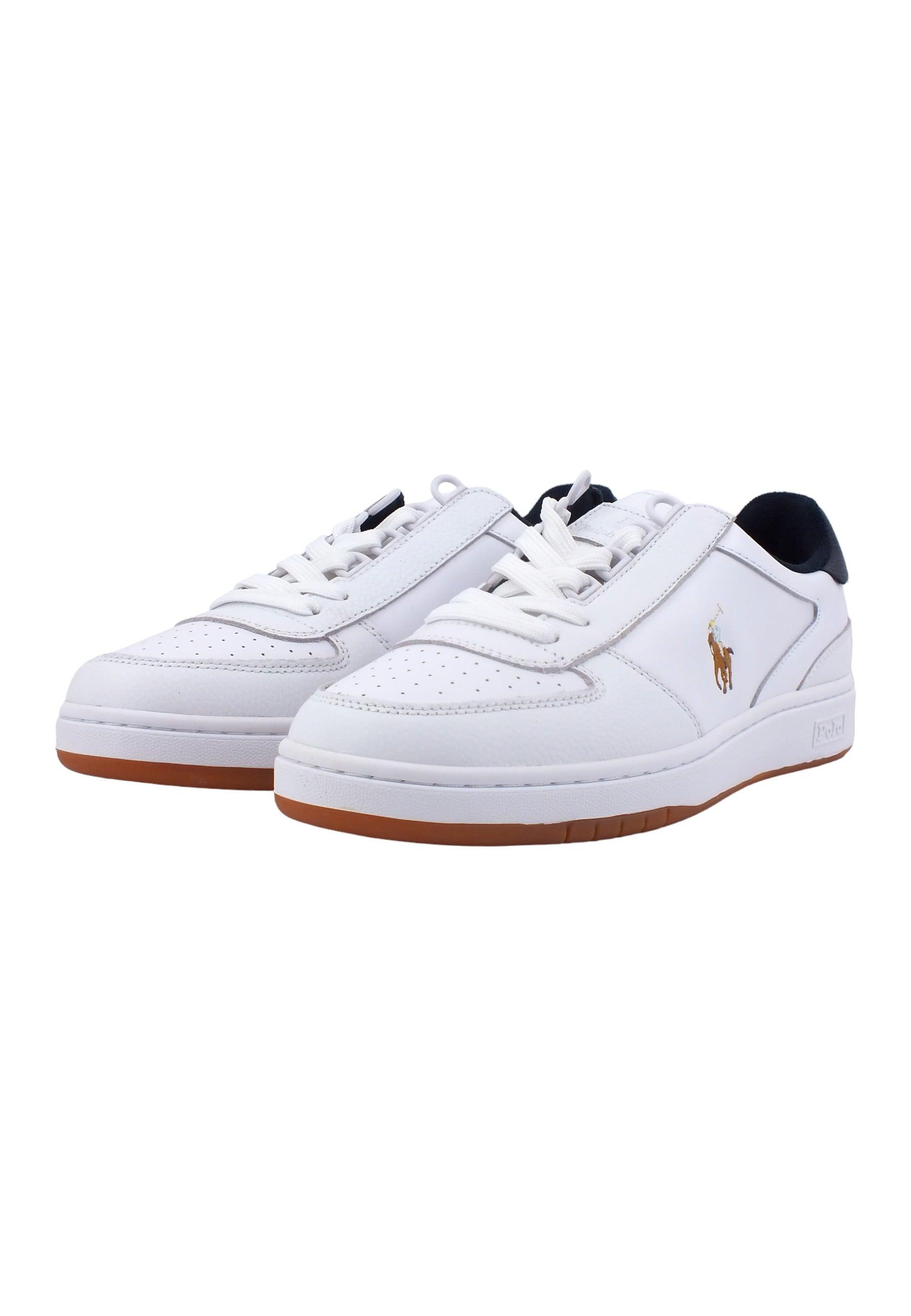 POLO RALPH LAUREN Sneaker Basket Uomo White 809877610001U - Sandrini Calzature e Abbigliamento