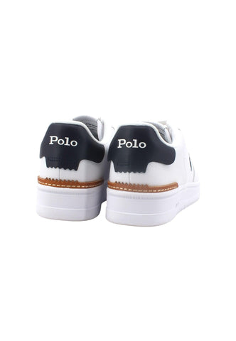 POLO RALPH LAUREN Sneaker Donna White Navy 809891791004D - Sandrini Calzature e Abbigliamento