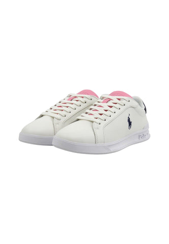 POLO RALPH LAUREN Sneaker Donna White Navy Pink 809931260001 - Sandrini Calzature e Abbigliamento