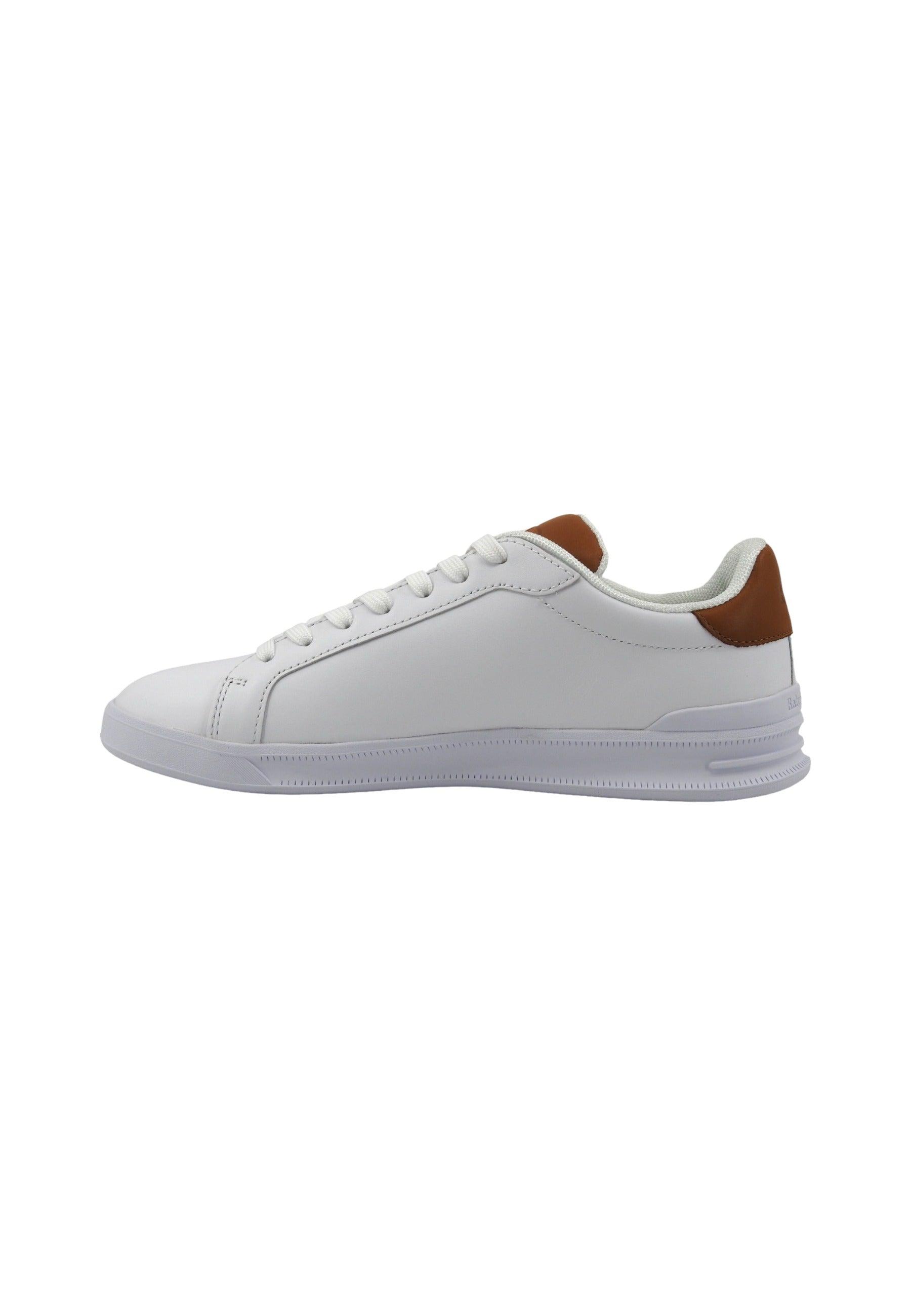 POLO RALPH LAUREN Sneaker Donna White Tan 809877598001D - Sandrini Calzature e Abbigliamento