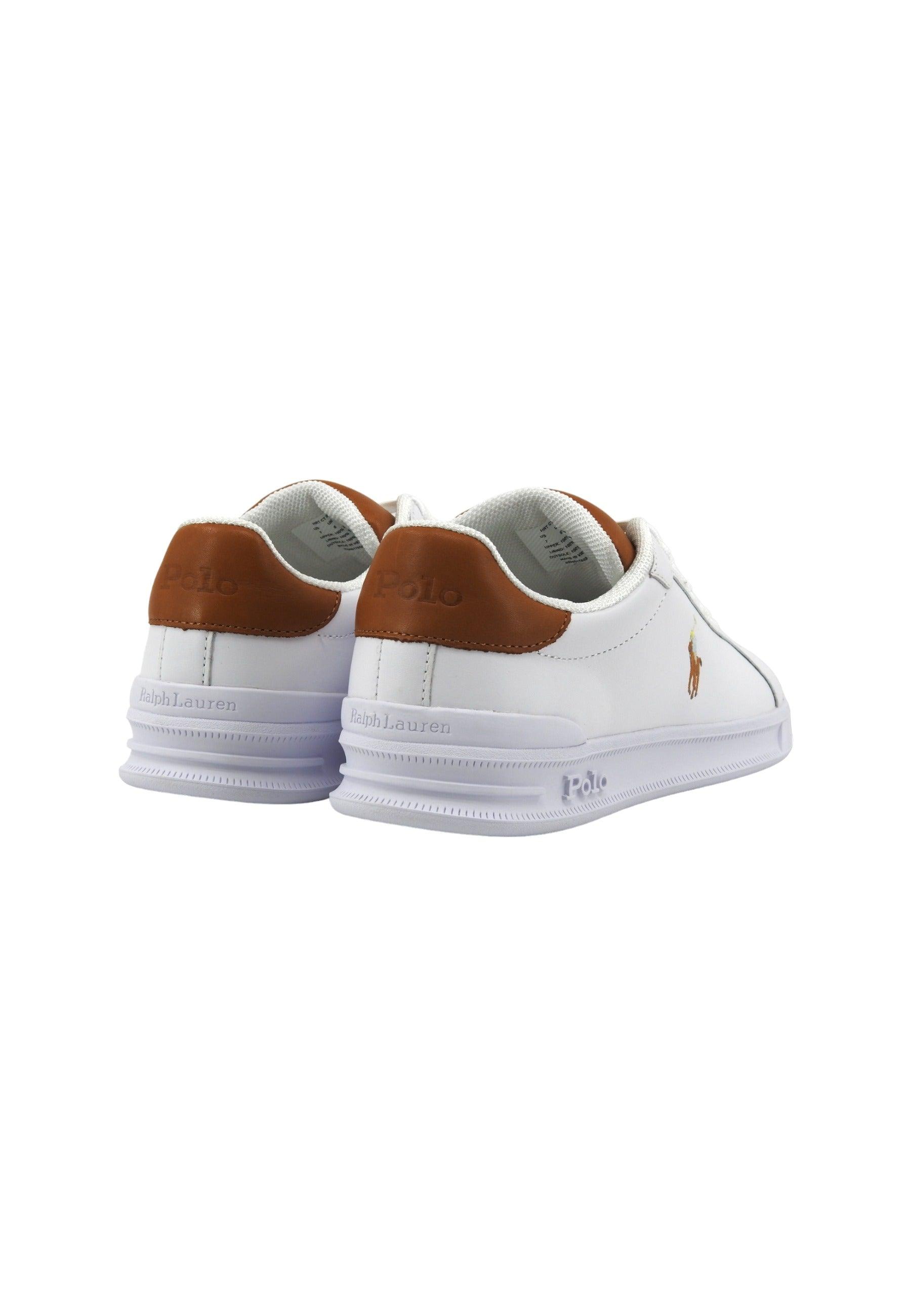 POLO RALPH LAUREN Sneaker Donna White Tan 809877598001D - Sandrini Calzature e Abbigliamento