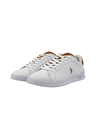 POLO RALPH LAUREN Sneaker Donna White Tan 809877598001D - Sandrini Calzature e Abbigliamento