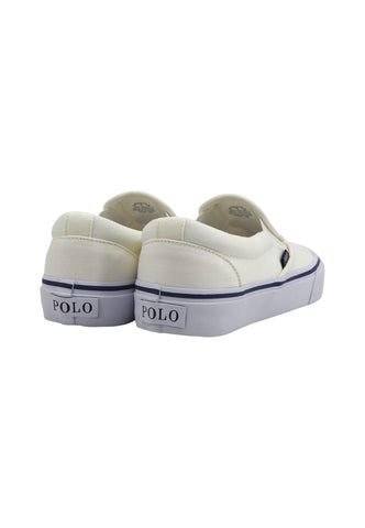 POLO RALPH LAUREN Sneaker Slip On Uomo DeckWash White 816934057002U - Sandrini Calzature e Abbigliamento