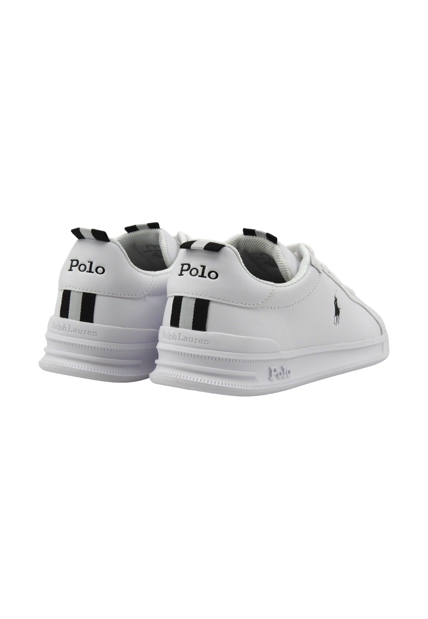 POLO RALPH LAUREN Sneaker Uomo White Black 809860883006 - Sandrini Calzature e Abbigliamento