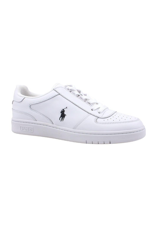 POLO RALPH LAUREN Sneaker Uomo White Black 809885817002 - Sandrini Calzature e Abbigliamento