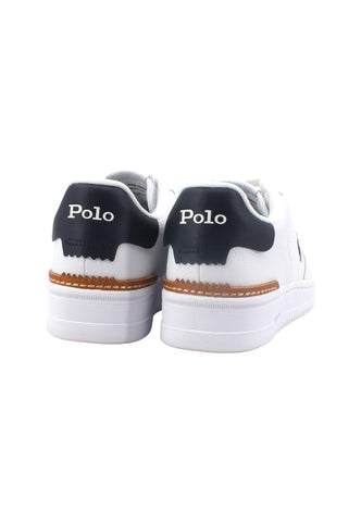 POLO RALPH LAUREN Sneaker Uomo White Navy 809891791004U - Sandrini Calzature e Abbigliamento