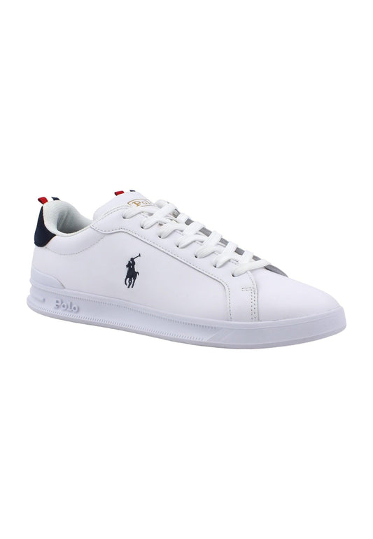 POLO RALPH LAUREN Sneaker Uomo White Navy Red 809860883003 - Sandrini Calzature e Abbigliamento