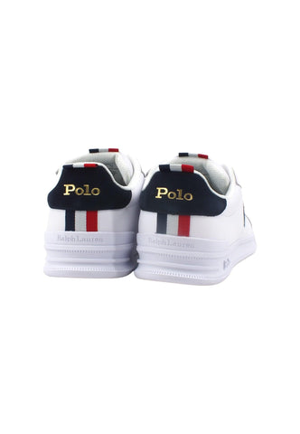 POLO RALPH LAUREN Sneaker Uomo White Navy Red 809860883003 - Sandrini Calzature e Abbigliamento