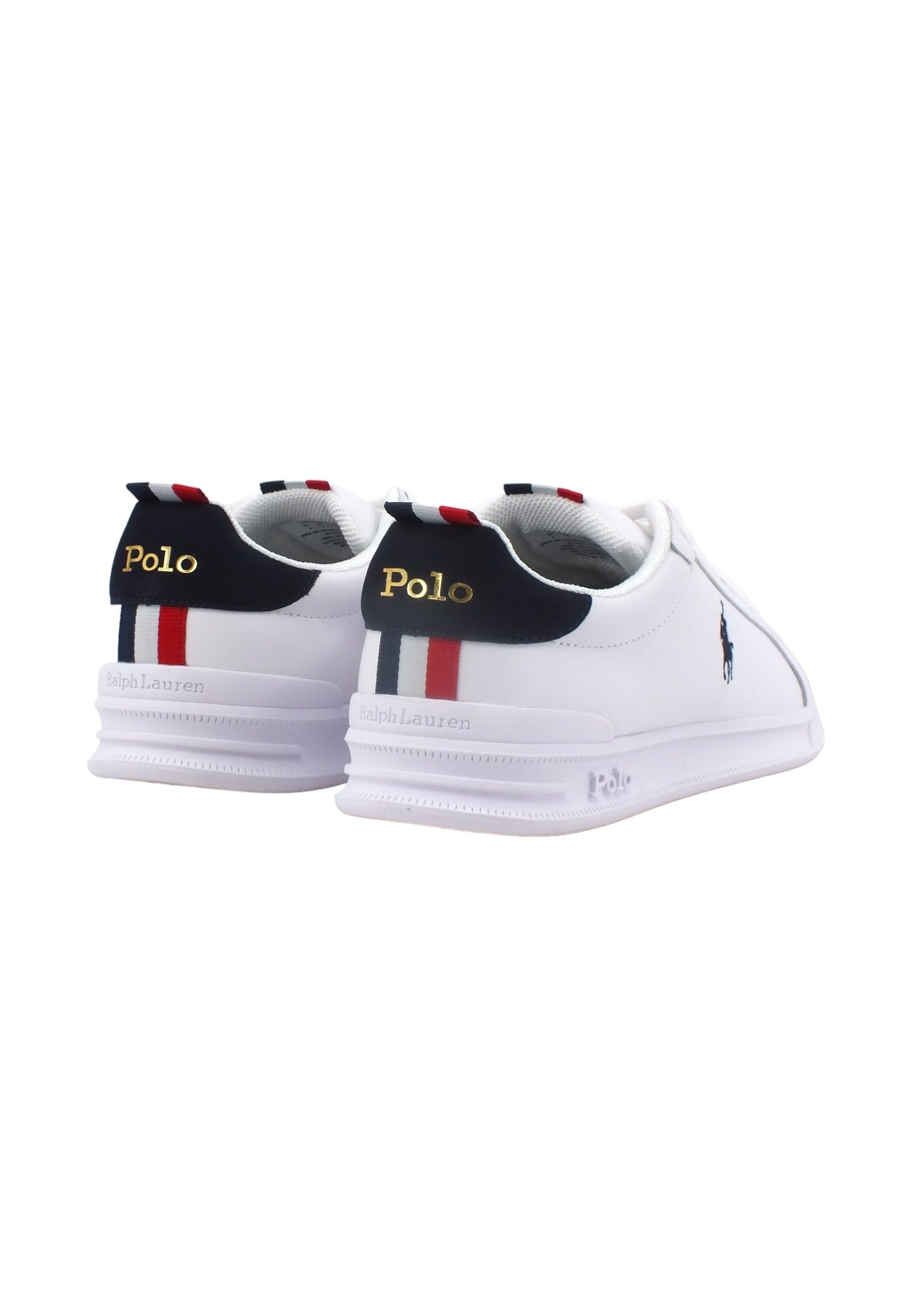 POLO RALPH LAUREN Sneaker Uomo White Navy Red 809860883003U - Sandrini Calzature e Abbigliamento