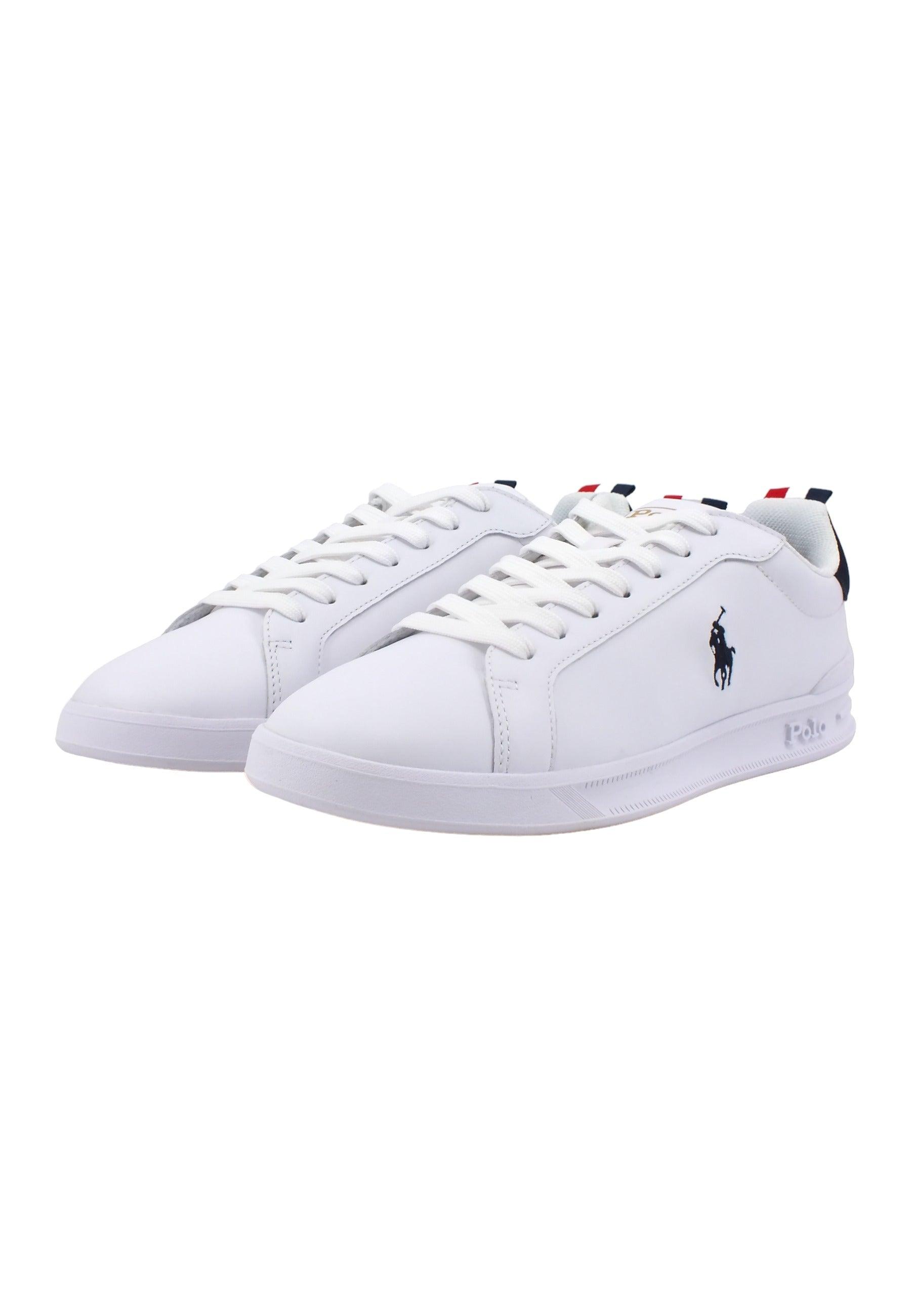 POLO RALPH LAUREN Sneaker Uomo White Navy Red 809860883003U - Sandrini Calzature e Abbigliamento