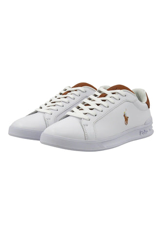 POLO RALPH LAUREN Sneaker Uomo White Tan 809877598001U - Sandrini Calzature e Abbigliamento