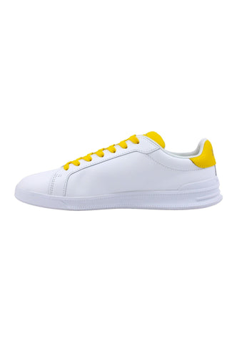 POLO RALPH LAUREN Sneaker Uomo White Yellow 809923929003U - Sandrini Calzature e Abbigliamento