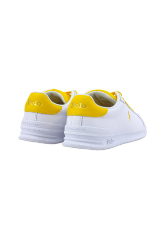 POLO RALPH LAUREN Sneaker Uomo White Yellow 809923929003U - Sandrini Calzature e Abbigliamento