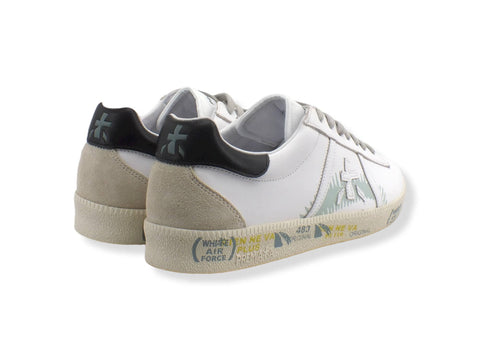 PREMIATA Andy Suede Retro Black Sneaker Uomo White Black ANDY5742 - Sandrini Calzature e Abbigliamento