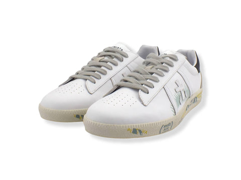 PREMIATA Andy Suede Retro Black Sneaker Uomo White Black ANDY5742 - Sandrini Calzature e Abbigliamento