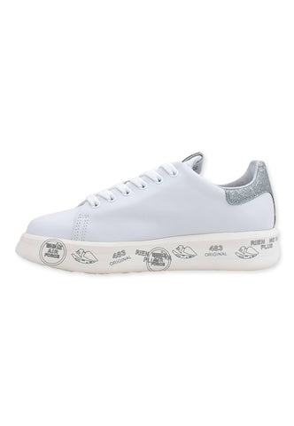 PREMIATA Belle Sneaker Donna Glitter White Silver BELLE4903 - Sandrini Calzature e Abbigliamento