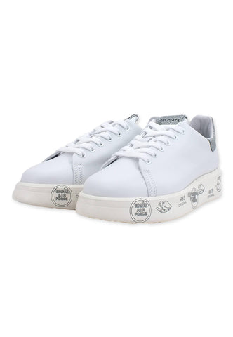 PREMIATA Belle Sneaker Donna Glitter White Silver BELLE4903 - Sandrini Calzature e Abbigliamento