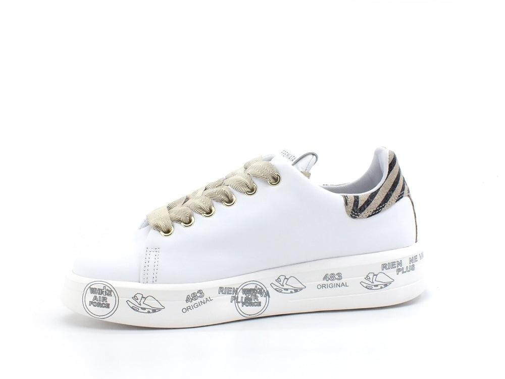 PREMIATA Belle Sneaker Pelle Animalier White BELLE5716 - Sandrini Calzature e Abbigliamento