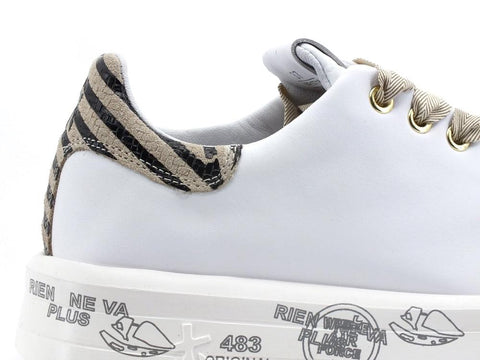 PREMIATA Belle Sneaker Pelle Animalier White BELLE5716 - Sandrini Calzature e Abbigliamento