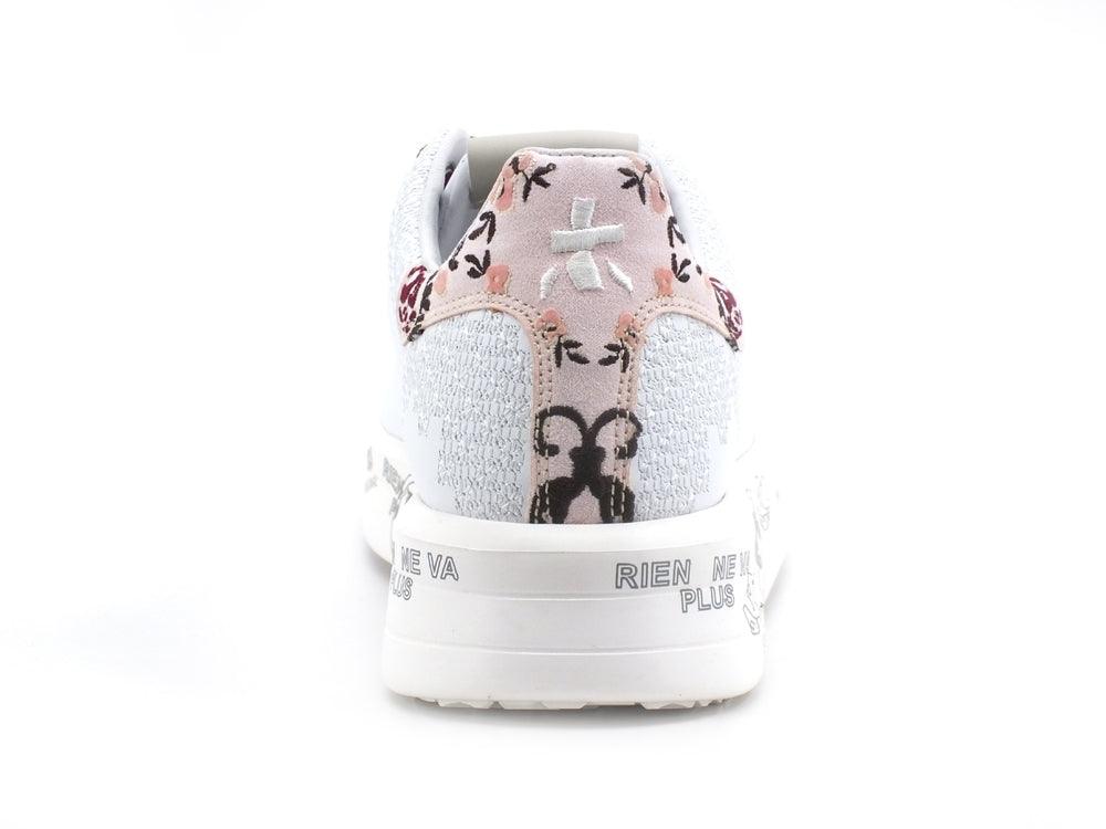 PREMIATA Belle Sneaker Platform Ricamo White BELLE-5387 - Sandrini Calzature e Abbigliamento