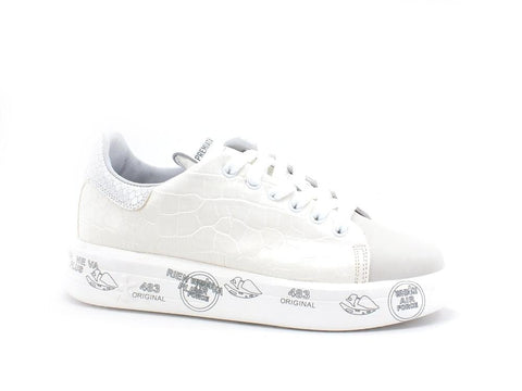 PREMIATA Belle Sneaker Platform Stampa Cocco White BELLE-5385 - Sandrini Calzature e Abbigliamento