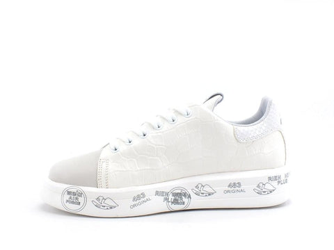 PREMIATA Belle Sneaker Platform Stampa Cocco White BELLE-5385 - Sandrini Calzature e Abbigliamento