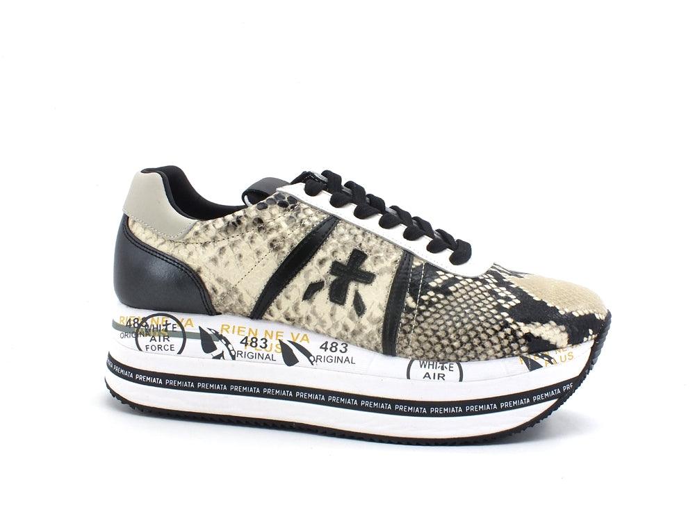 PREMIATA Beth Sneaker Platform Nero Pitone BETH-4116 - Sandrini Calzature e Abbigliamento