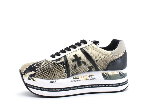 PREMIATA Beth Sneaker Platform Nero Pitone BETH-4116 - Sandrini Calzature e Abbigliamento