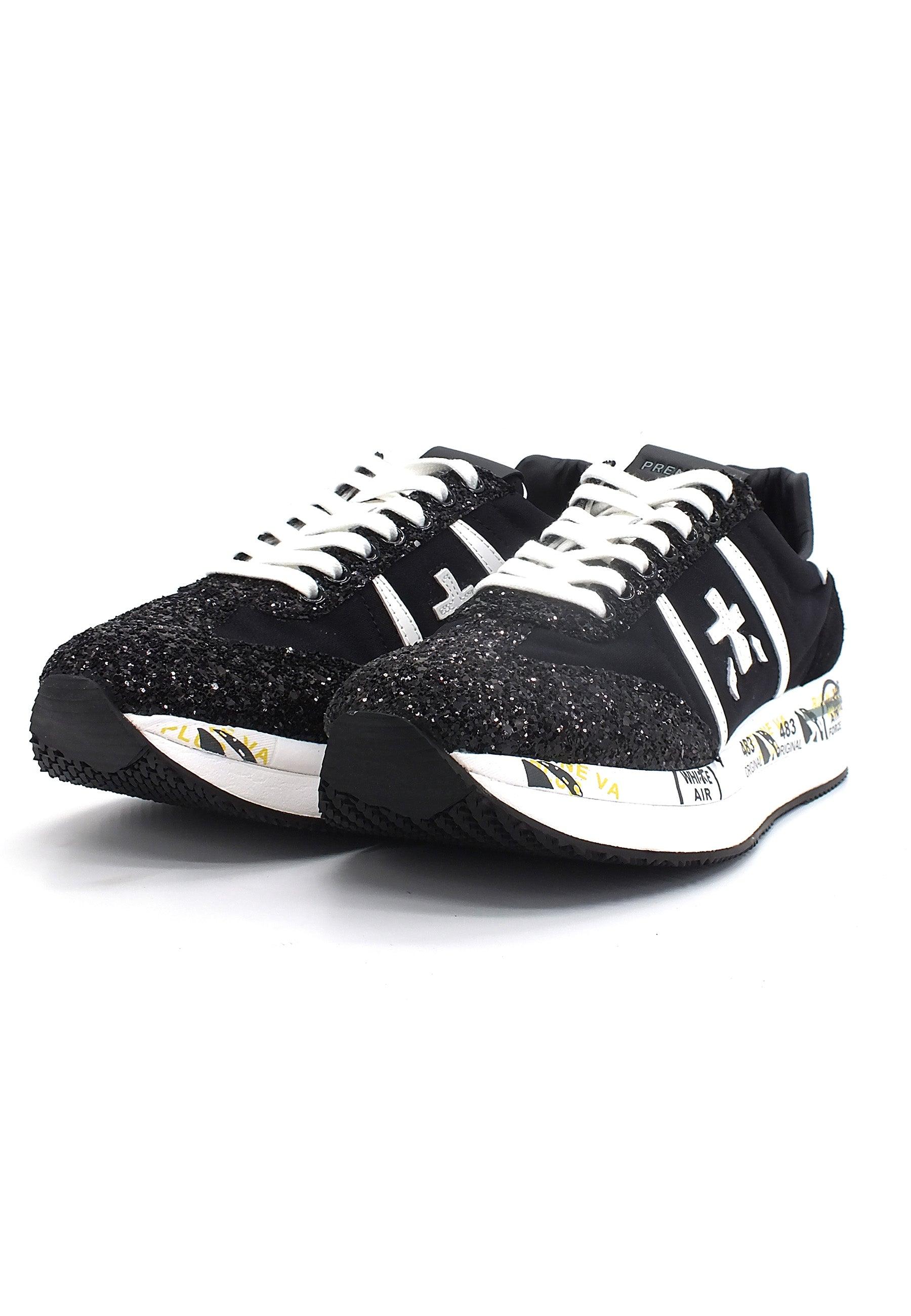 PREMIATA Conny Sneaker Platform Donna Black White CONNY5953 - Sandrini Calzature e Abbigliamento