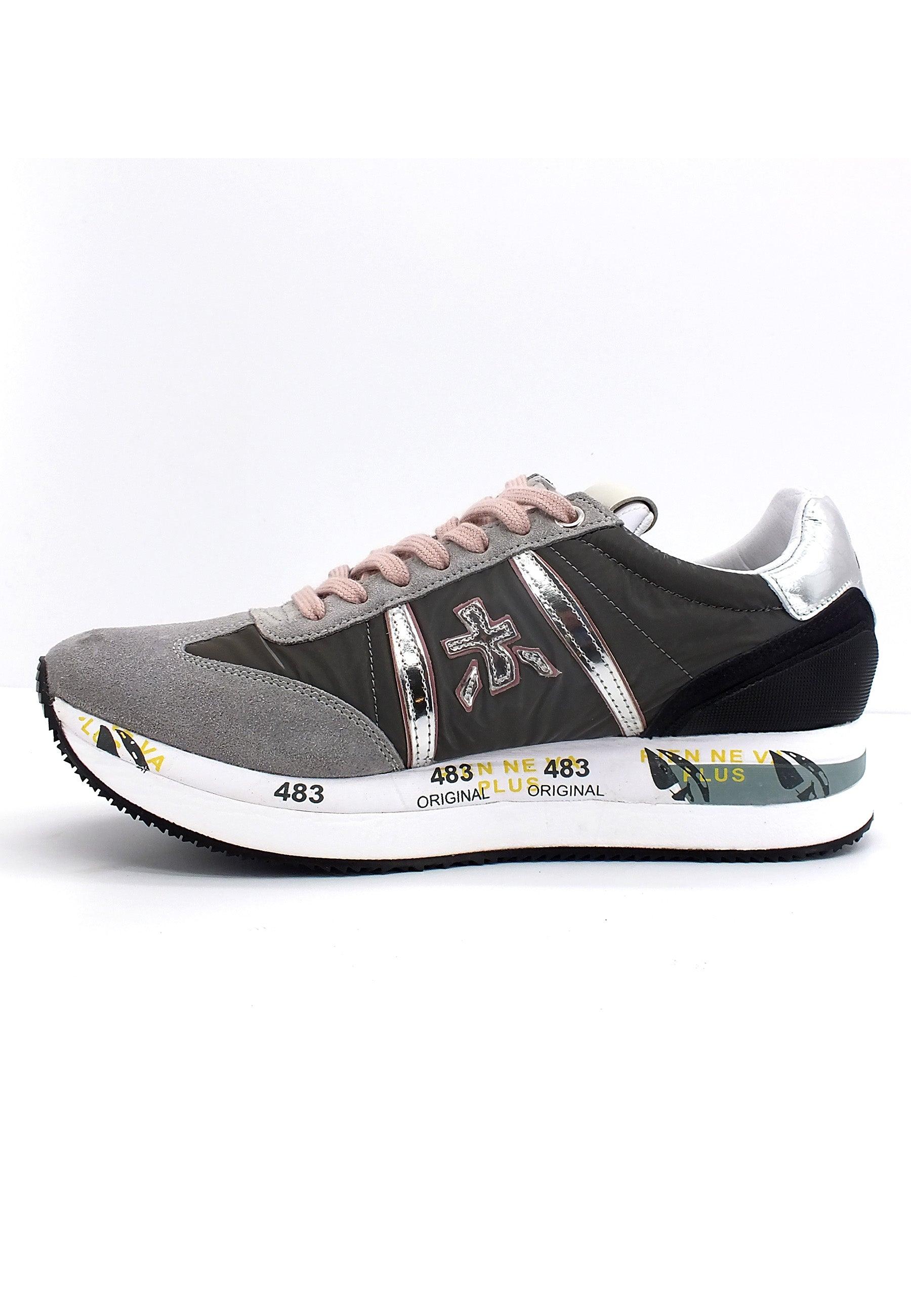 PREMIATA Conny Sneaker Platform Donna Grey Metal CONNY5949 - Sandrini Calzature e Abbigliamento