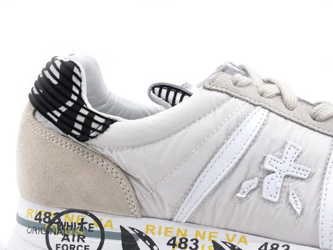 PREMIATA Conny Sneaker Platform Nylon White Black CONNY-5331 - Sandrini Calzature e Abbigliamento