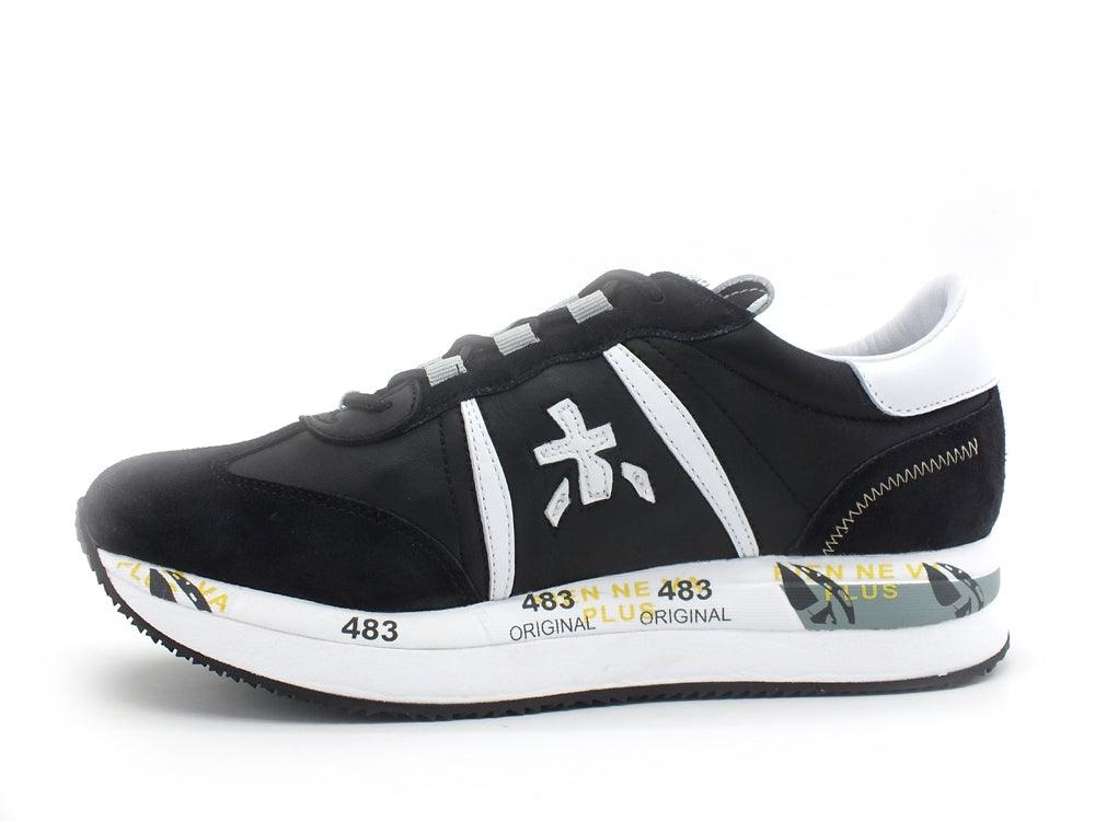 PREMIATA Conny Sneaker Running Donna Black White CONNY-5204 - Sandrini Calzature e Abbigliamento