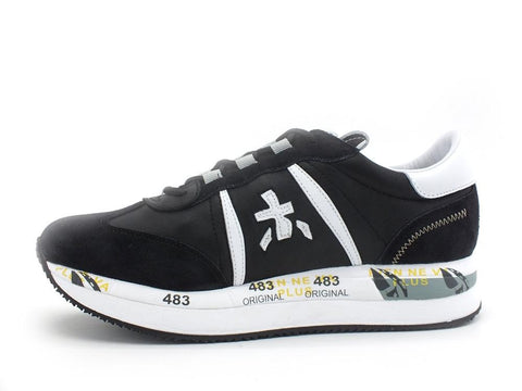 PREMIATA Conny Sneaker Running Donna Black White CONNY-5204 - Sandrini Calzature e Abbigliamento