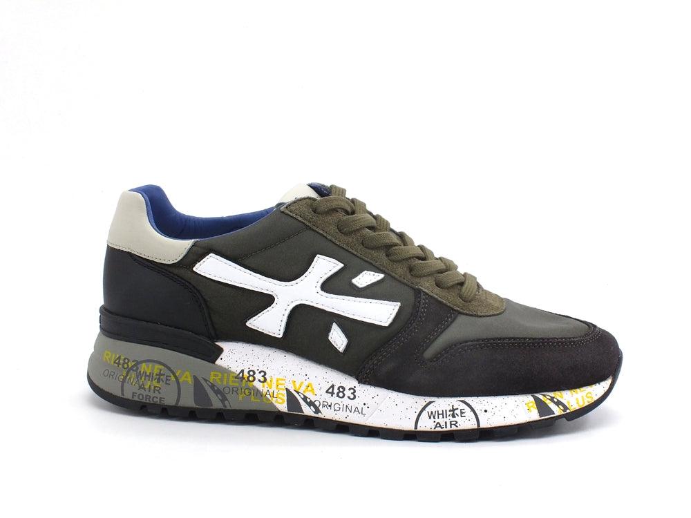 PREMIATA Mick Sneaker Running Camoscio Military Green Black MICK-5358 - Sandrini Calzature e Abbigliamento