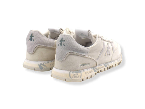 PREMIATA Sean Sneaker Suede Donna White Cream Beige SEAND5638 - Sandrini Calzature e Abbigliamento