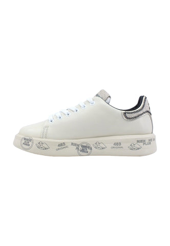 PREMIATA Sneaker Donna Cream White Glitter BELLE-6548 - Sandrini Calzature e Abbigliamento