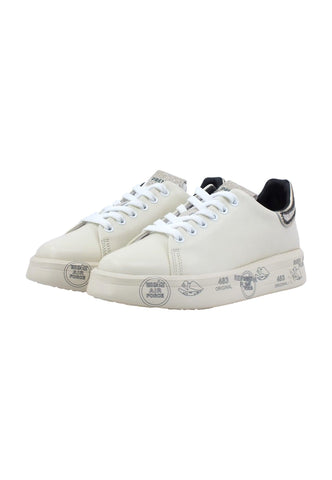 PREMIATA Sneaker Donna Cream White Glitter BELLE-6548 - Sandrini Calzature e Abbigliamento