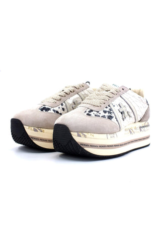 PREMIATA Sneaker Donna White Grey BETH-6497 - Sandrini Calzature e Abbigliamento