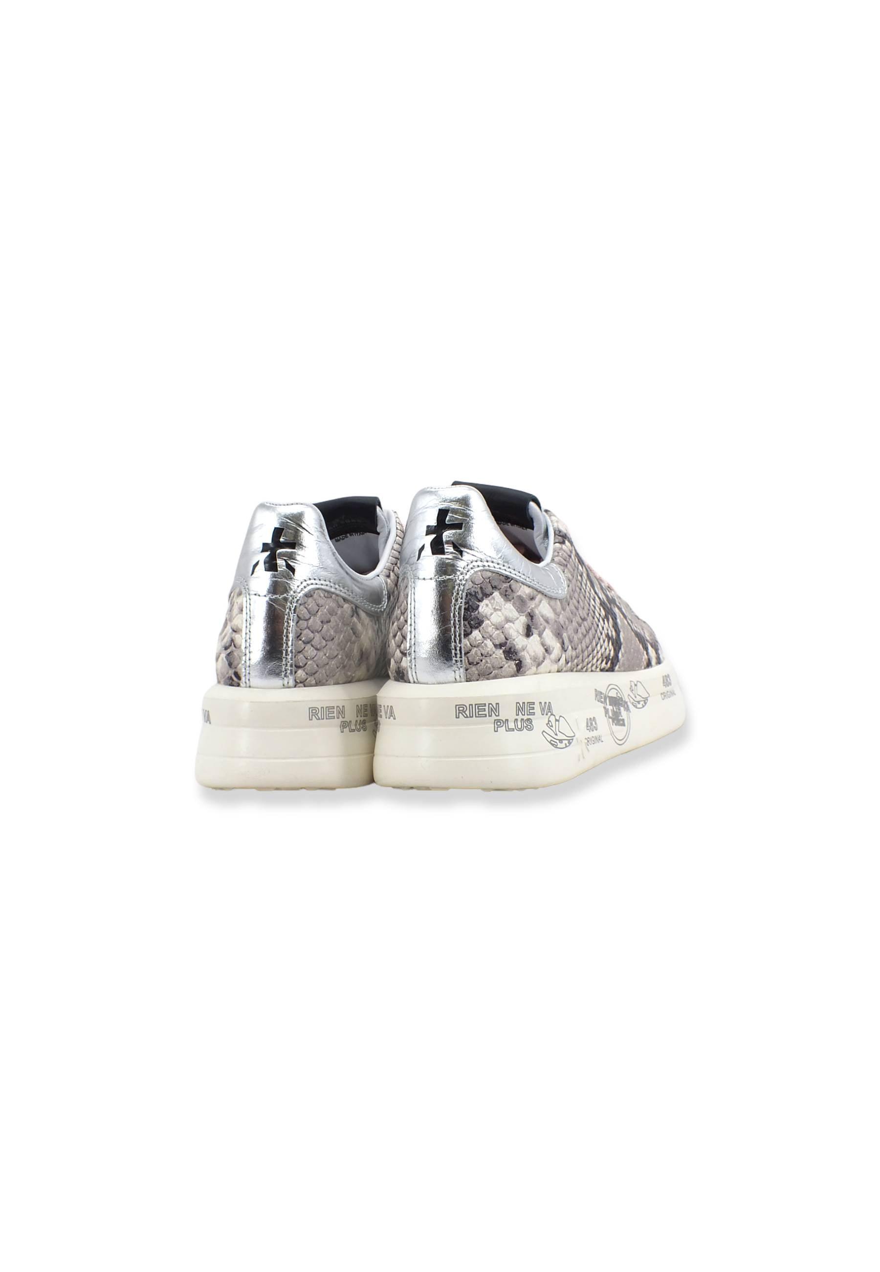 PREMIATA Sneaker Platform Donna Fantasia Python Silver Multi BELLE5986 - Sandrini Calzature e Abbigliamento