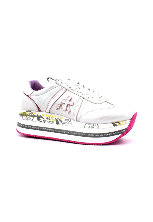 PREMIATA Sneaker Platform Donna White Perl BETH6236 - Sandrini Calzature e Abbigliamento