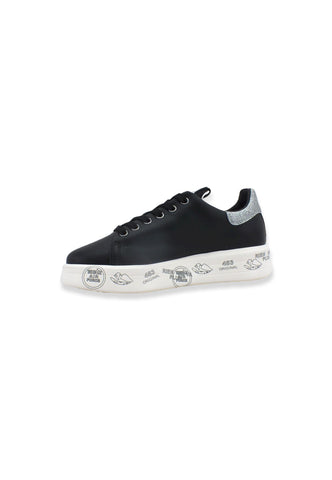 PREMIATA Sneaker Platform Glitter Donna Black Silver BELLE4904 - Sandrini Calzature e Abbigliamento