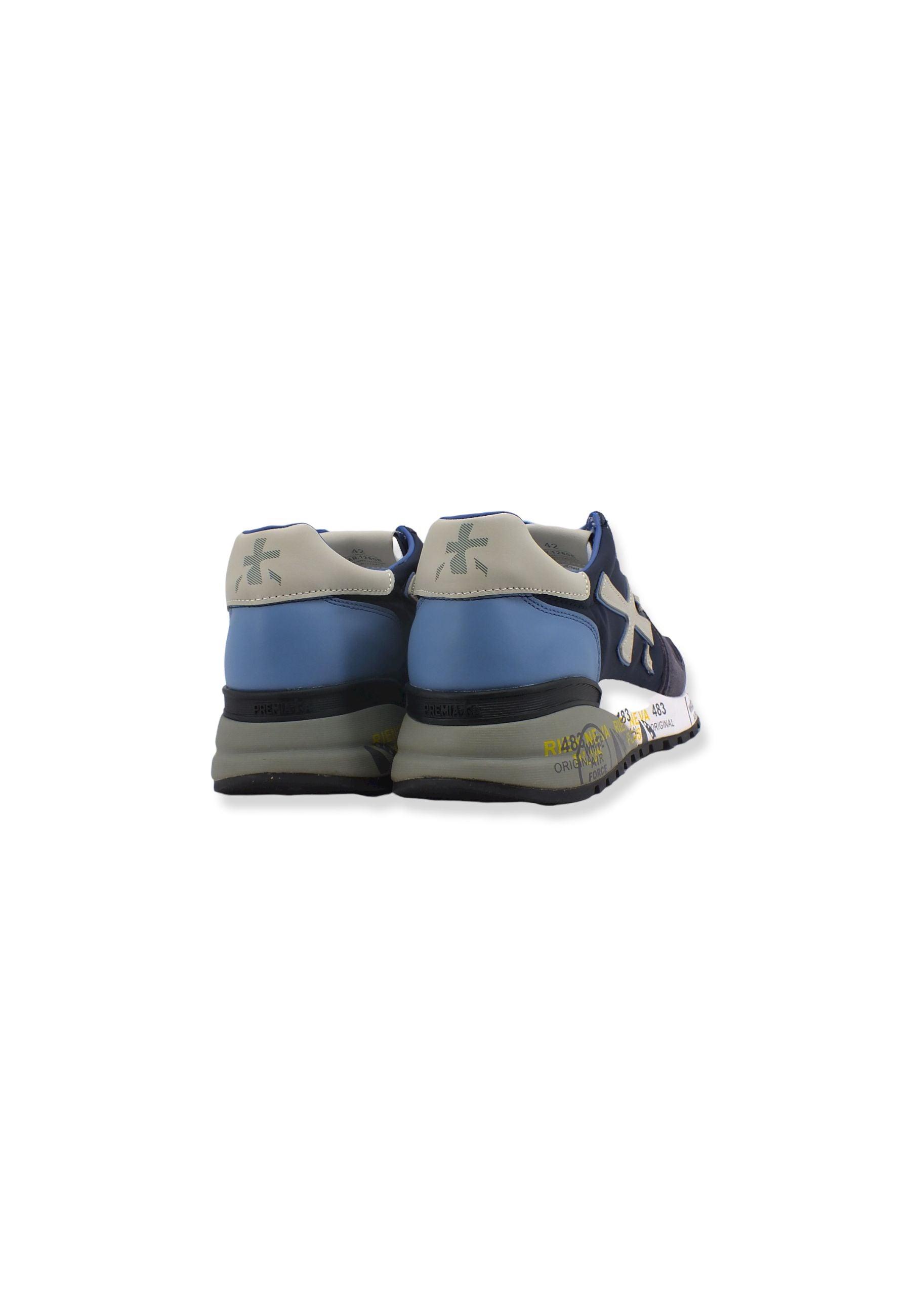 PREMIATA Sneaker Running Uomo Blu Navy Azure Grey MICK1280E - Sandrini Calzature e Abbigliamento