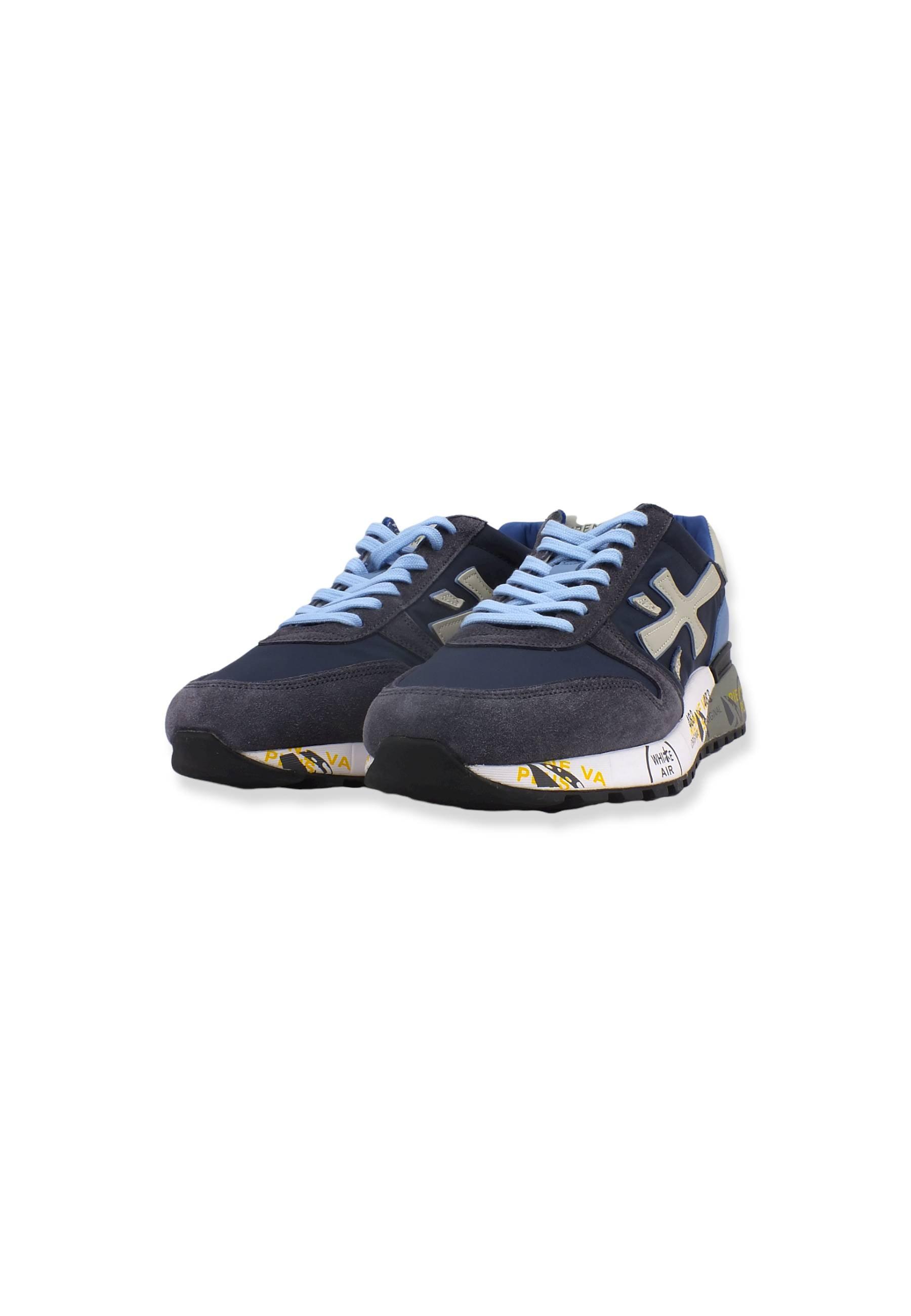 PREMIATA Sneaker Running Uomo Blu Navy Azure Grey MICK1280E - Sandrini Calzature e Abbigliamento