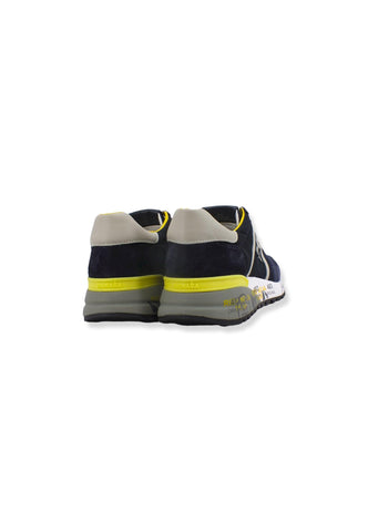 PREMIATA Sneaker Running Uomo Blu Navy Cream LANDER4948 - Sandrini Calzature e Abbigliamento
