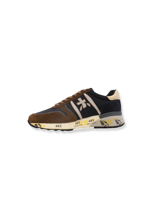 PREMIATA Sneaker Running Uomo Brown Black Cream LANDER5361 - Sandrini Calzature e Abbigliamento
